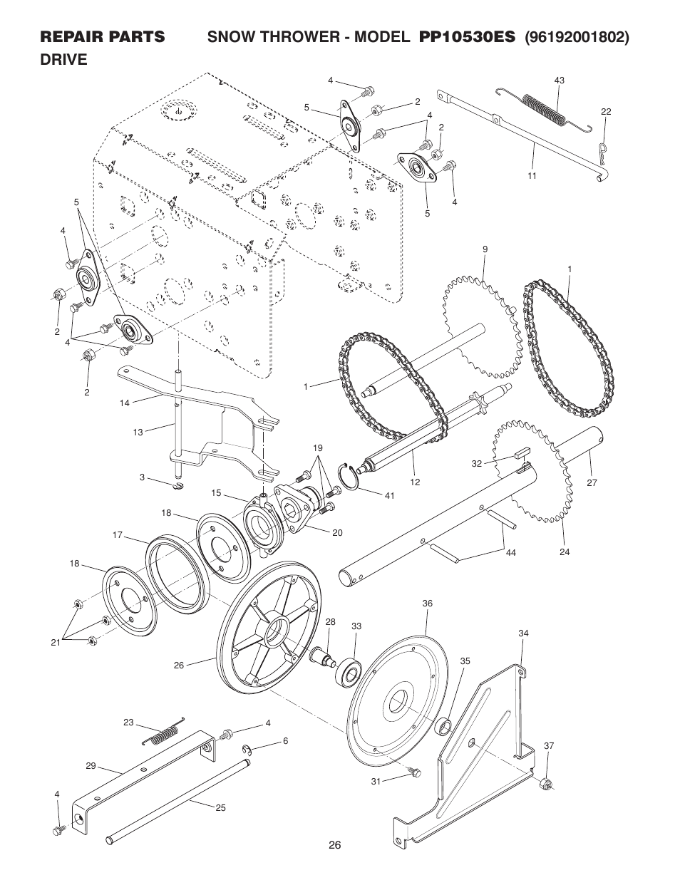 Poulan Pro PP10530ES User Manual | Page 26 / 32