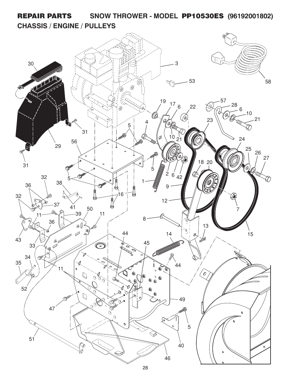 Poulan Pro PP10530ES User Manual | Page 28 / 32