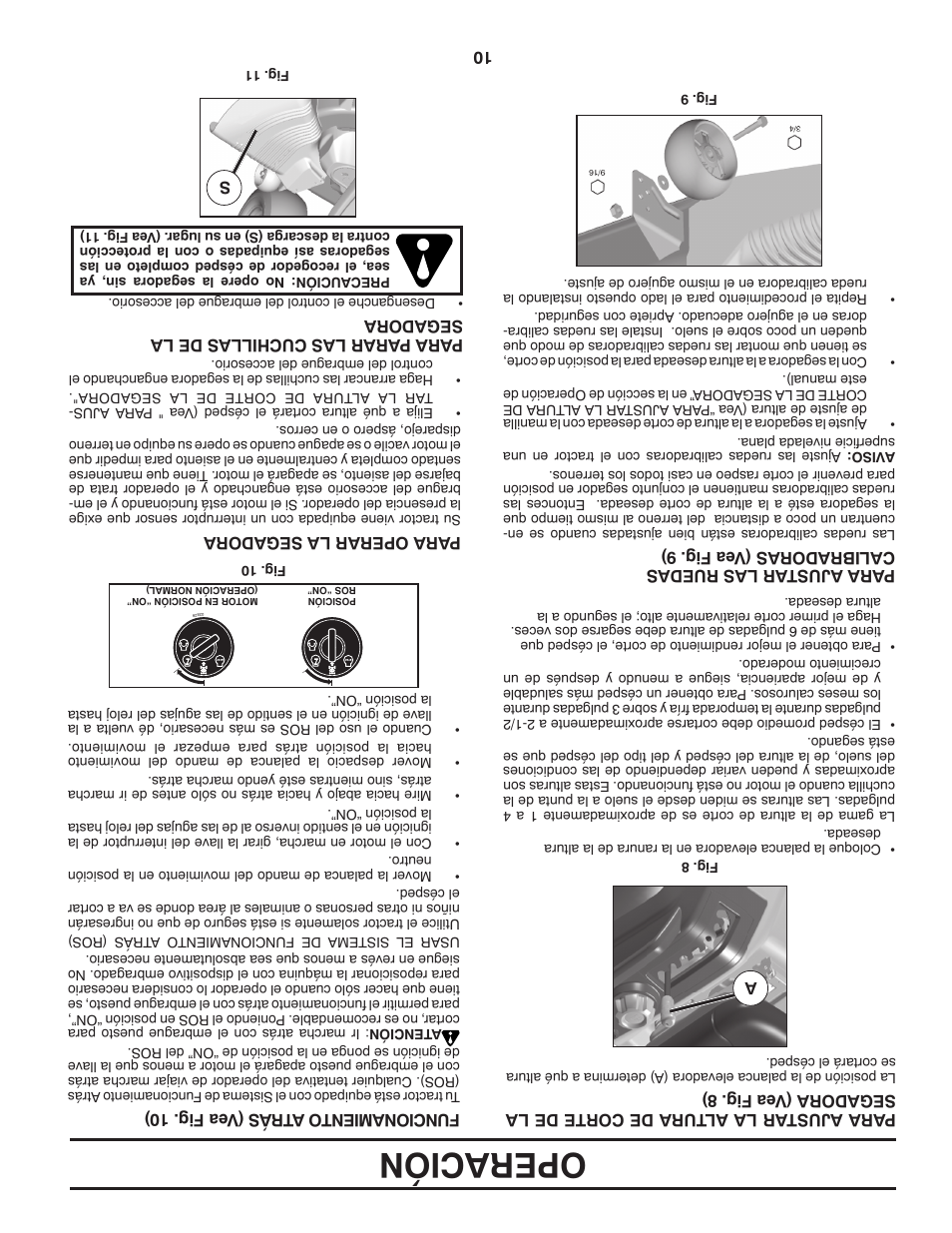 Operación | Poulan Pro PB20H42YT User Manual | Page 47 / 56