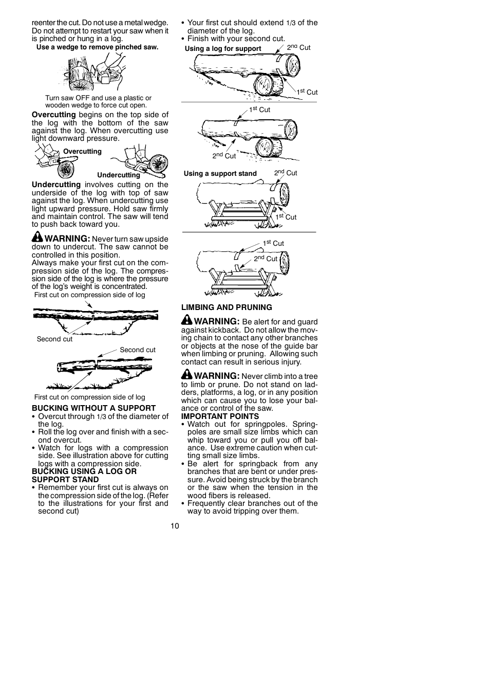 Poulan Pro 1420 User Manual | Page 10 / 15