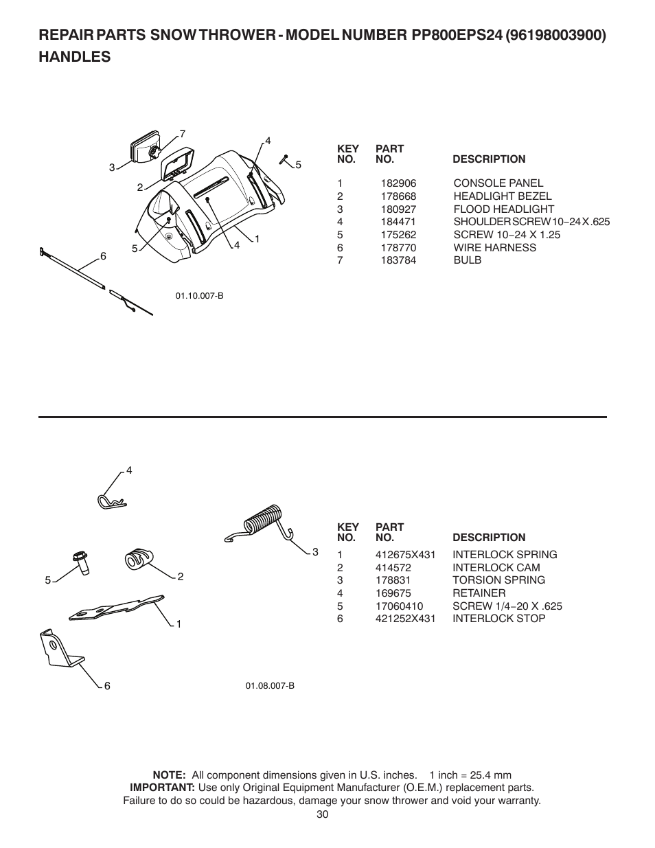 Poulan Pro PP800EPS24 User Manual | Page 30 / 40