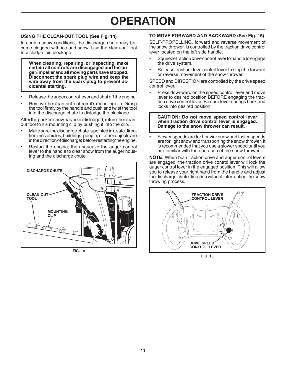 Operation | Poulan Pro PP115E27 User Manual | Page 11 / 40