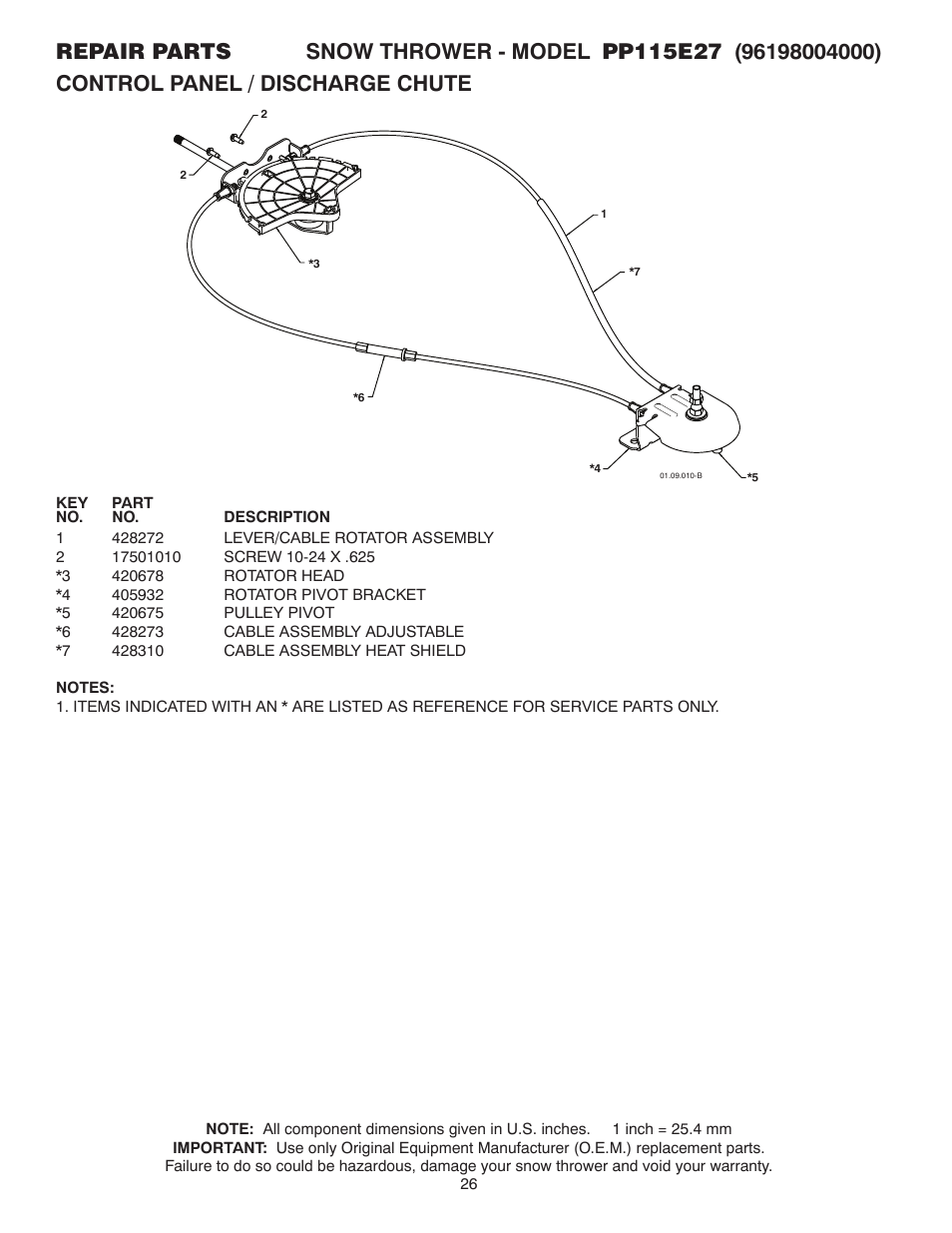 Poulan Pro PP115E27 User Manual | Page 26 / 40