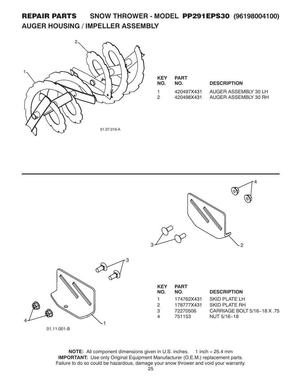 Poulan Pro PP291EPS30 User Manual | Page 25 / 44