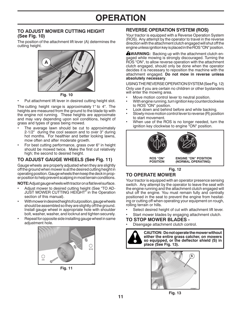 Operation | Poulan Pro PB195A42LT User Manual | Page 11 / 28