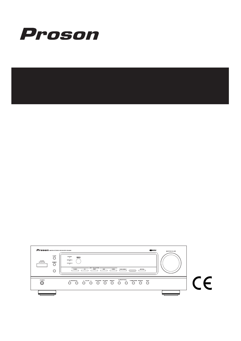 Rv 2200 | Proson RV 2200 User Manual | Page 2 / 19