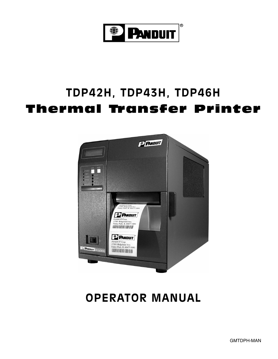 Panduit TDP46H User Manual | 84 pages