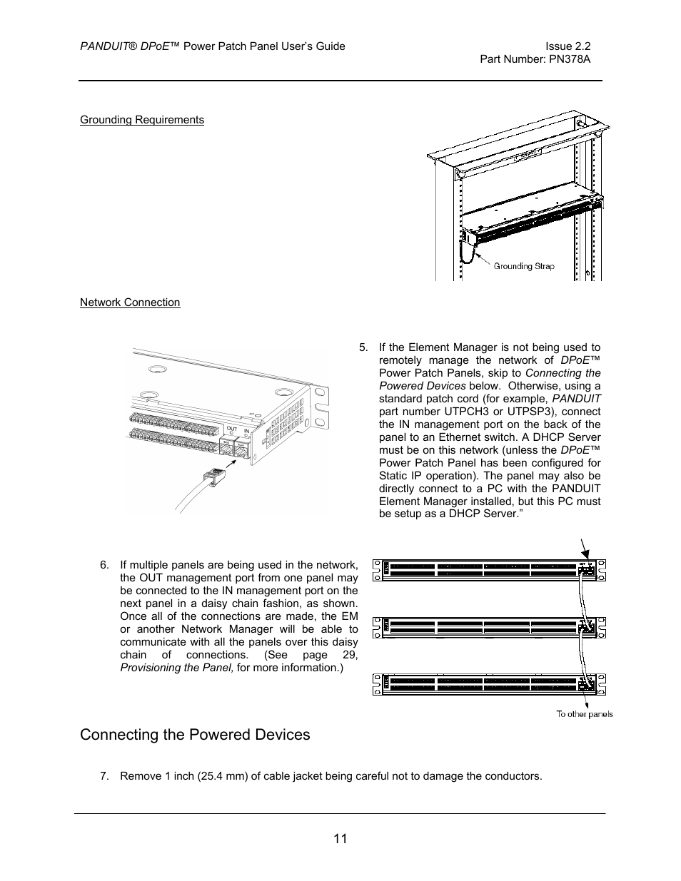 Connecting the powered devices | Panduit DPOE24S1X User Manual | Page 12 / 64