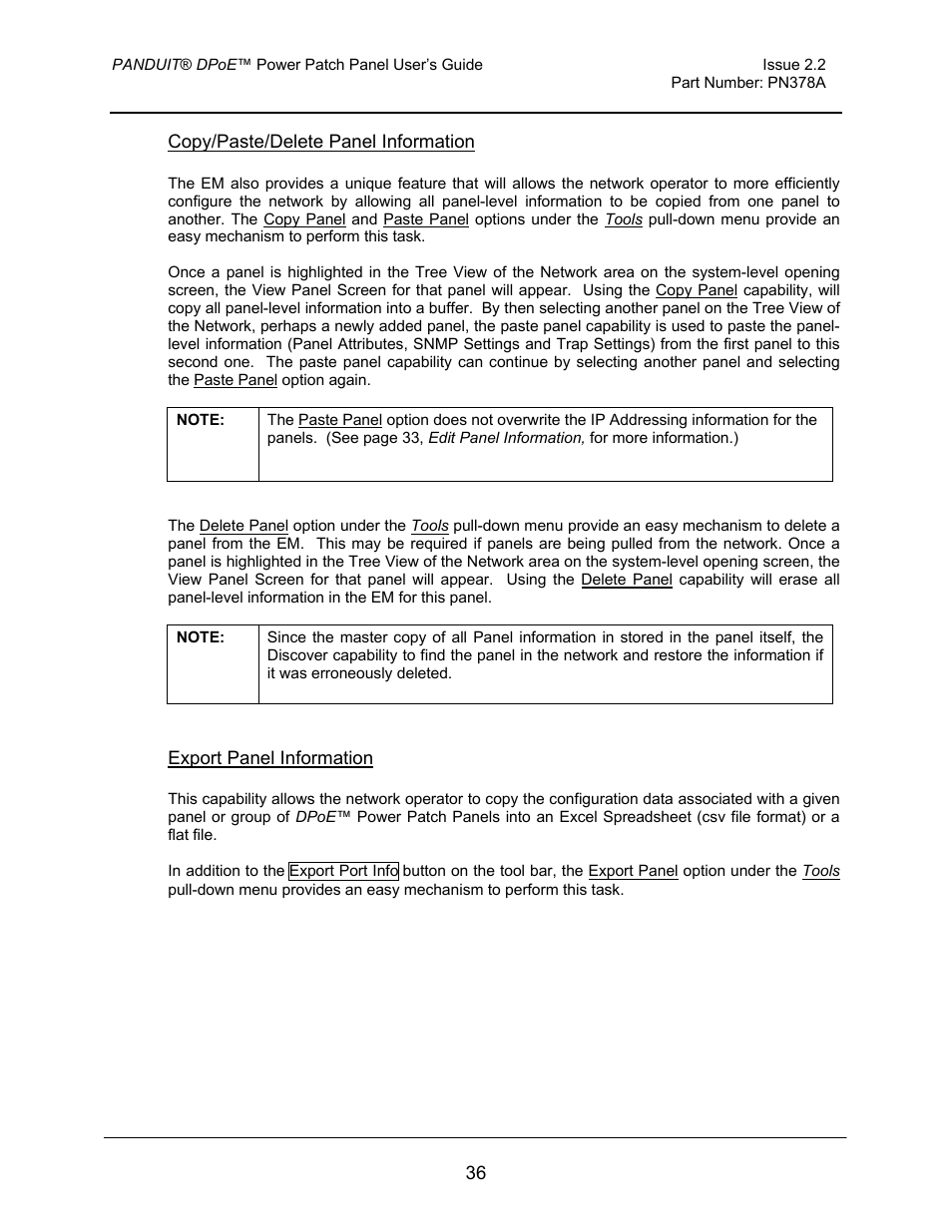 Panduit DPOE24S1X User Manual | Page 37 / 64