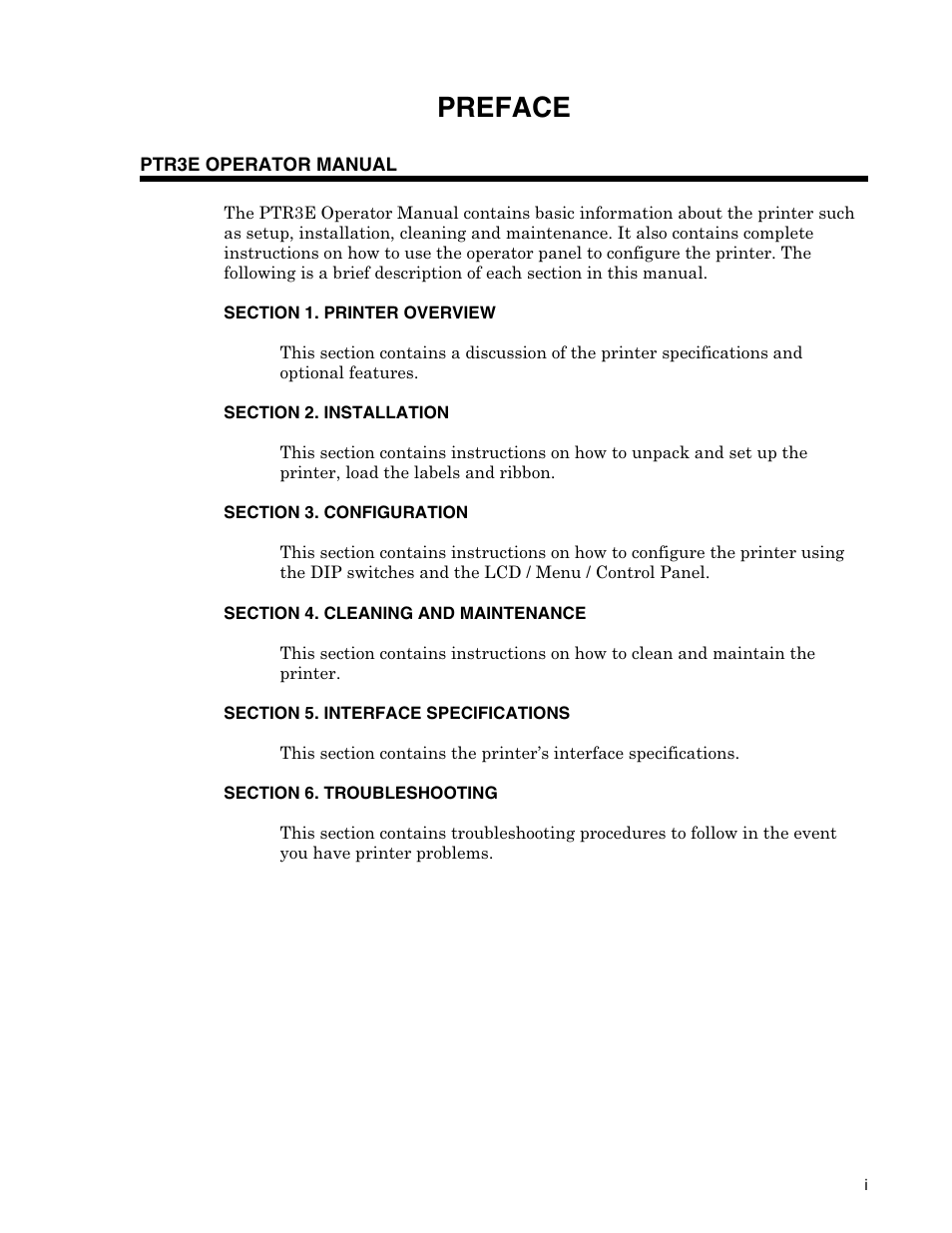 Preface | Panduit PTR3E User Manual | Page 5 / 59