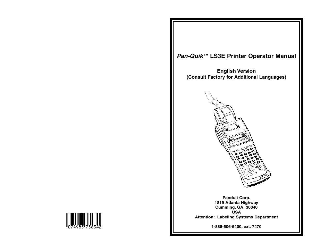 Panduit LS3E User Manual | 30 pages