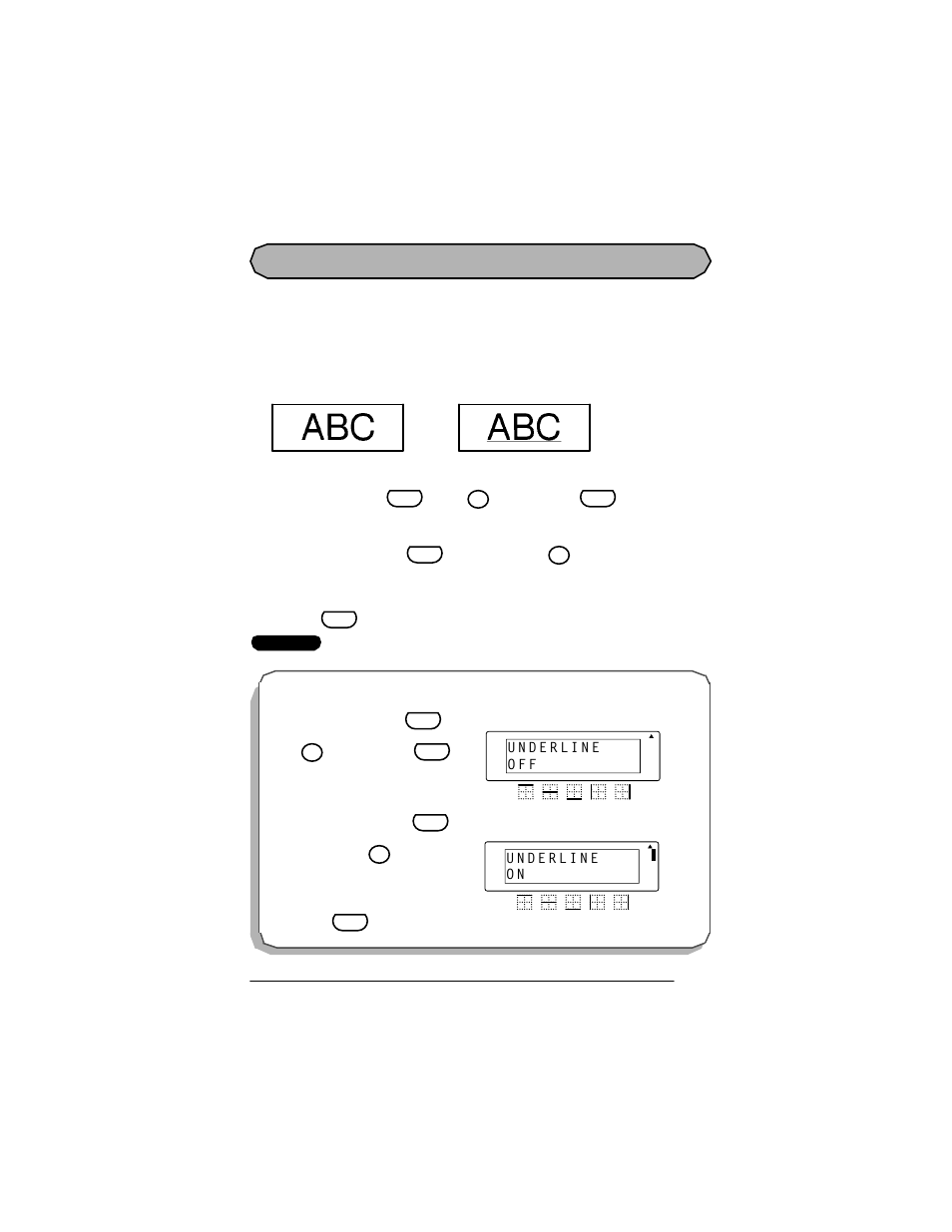Underline function | Panduit LS7 User Manual | Page 42 / 74