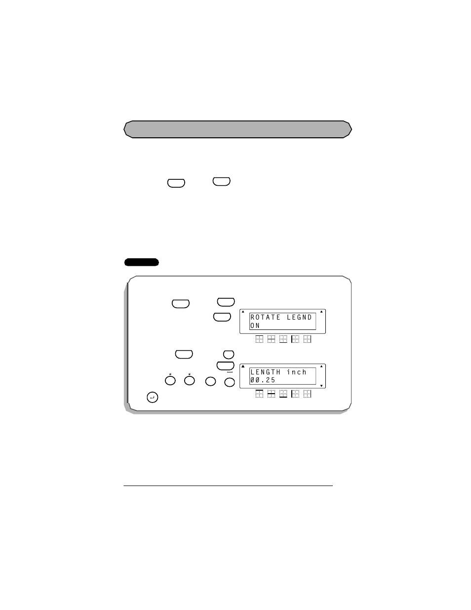 Rotate legend function, Until “on” appears in the display | Panduit LS7 User Manual | Page 50 / 74