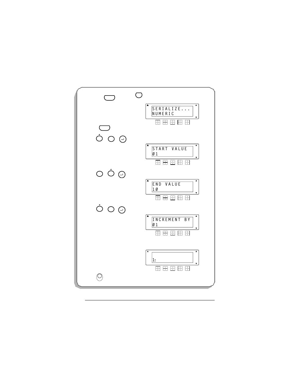 And press until numeric is displayed | Panduit LS7 User Manual | Page 51 / 74