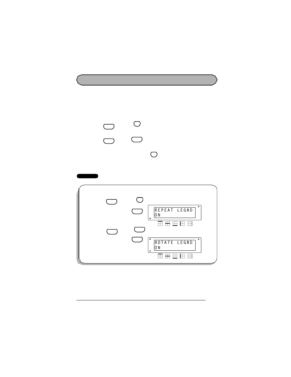 Repeat legend function, Until “on” appears in the display | Panduit LS7 User Manual | Page 52 / 74