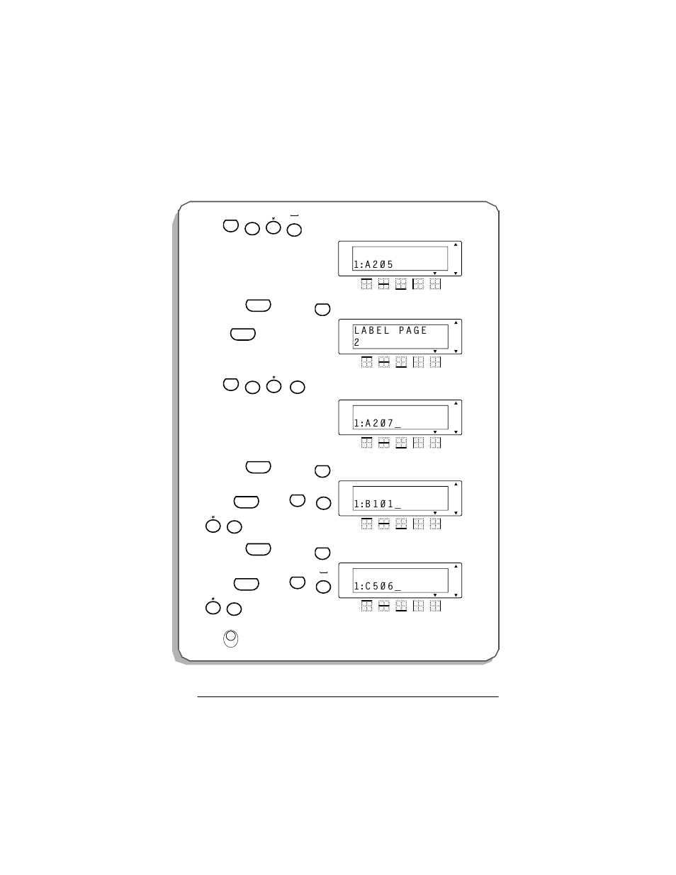 A 2 0 5, A 2 0 7, B 1 0 1 | C 5 0 6 | Panduit LS7 User Manual | Page 57 / 74