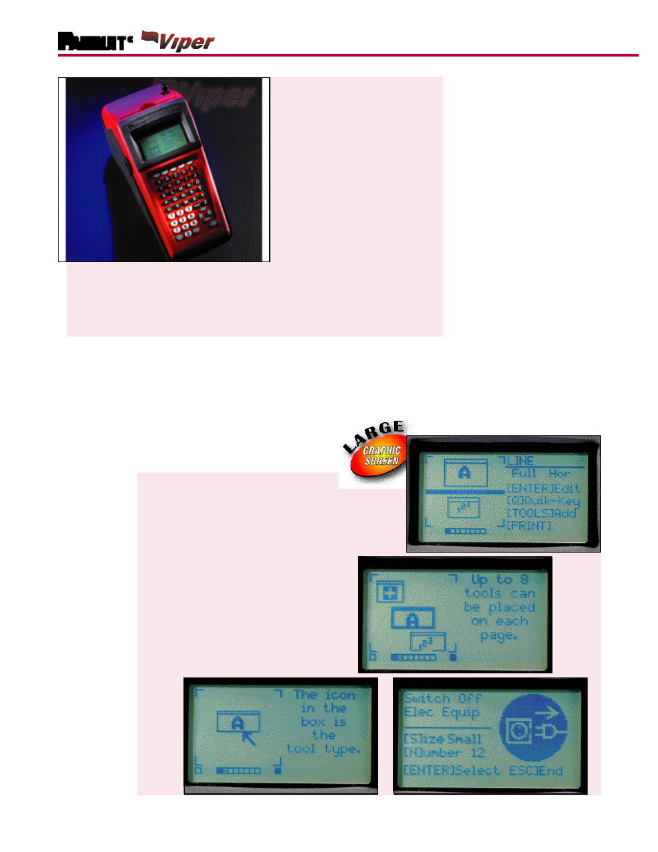 Ls6 thermal transfer portable printer, Label design flexibility, Features | Panduit LS6 User Manual | Page 2 / 8