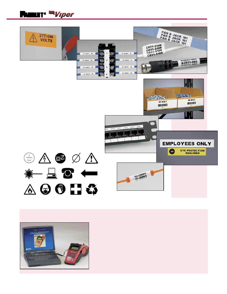 Ls6 thermal transfer portable printer, Computer connectivity, One printer for all your labeling needs | Panduit LS6 User Manual | Page 3 / 8