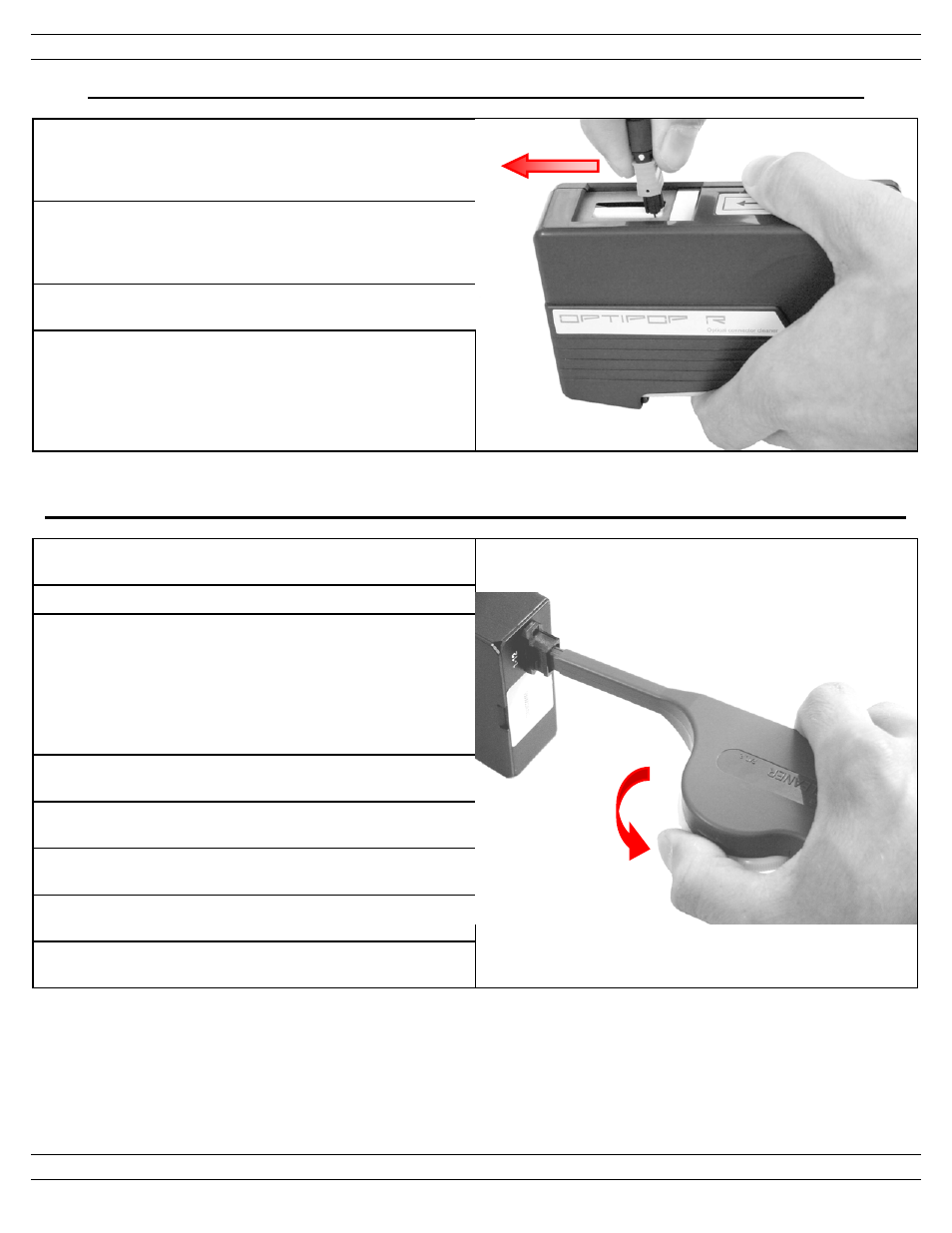 Fibcct instructions - cleaning q, Cassette mtp* connectors, Uick | Panduit PN433 User Manual | Page 3 / 4