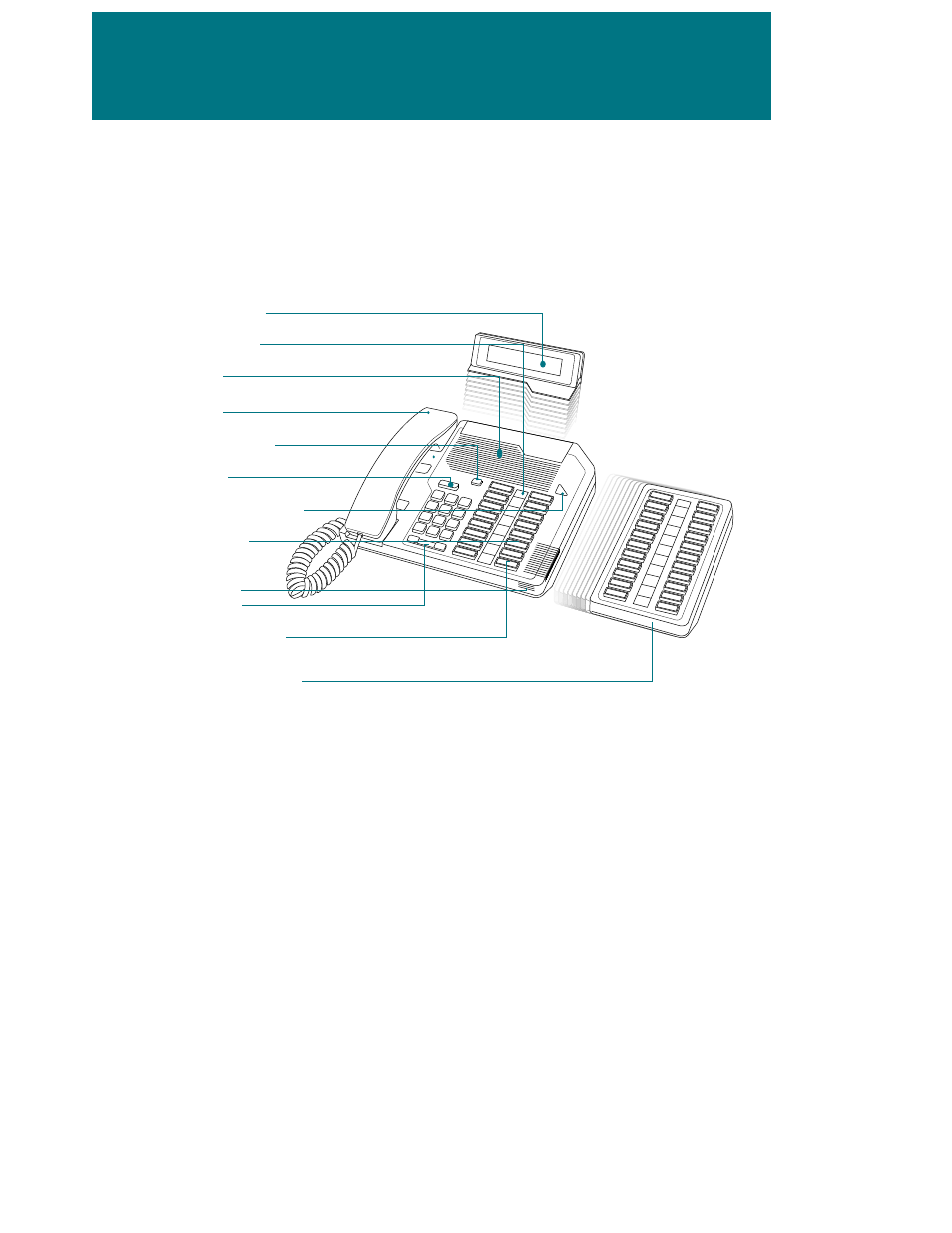 Introducing your meridian 1 telephone, Parts of your telephone set | Northern Modular Telephone User Manual | Page 4 / 47