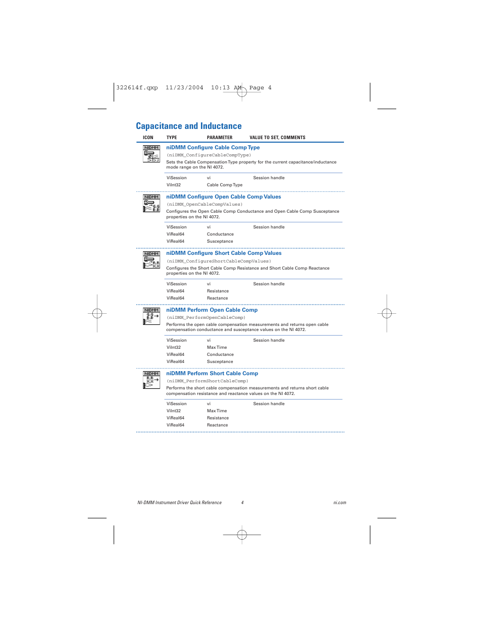 Capacitance and inductance | National Instruments Instrument Driver NI-DMM User Manual | Page 4 / 12