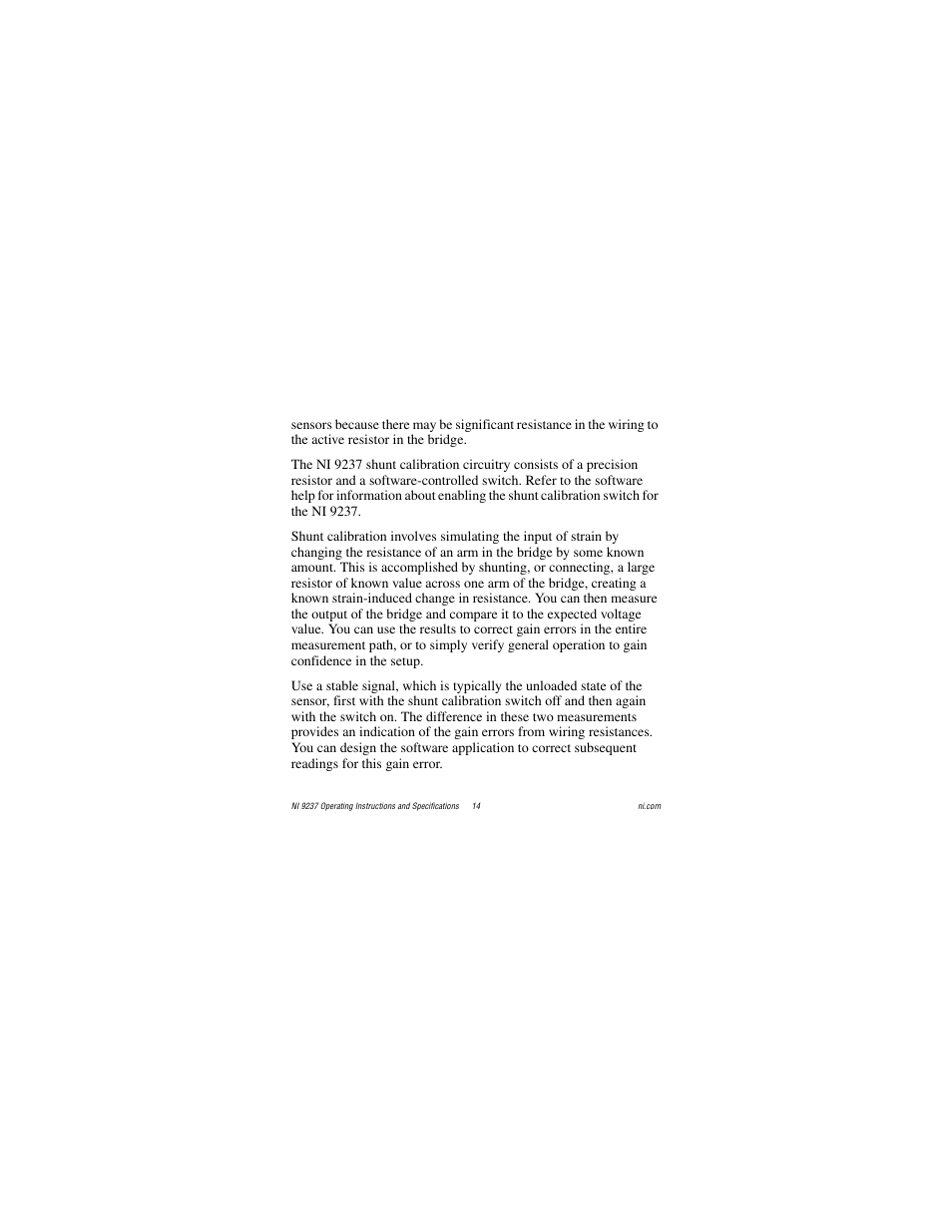 National Instruments 24-Bit Half/Full-Bridge Analog Input Module NI 9237 User Manual | Page 14 / 36