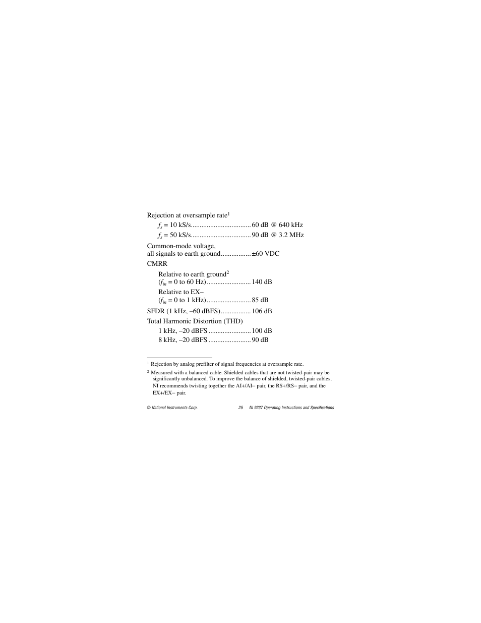 National Instruments 24-Bit Half/Full-Bridge Analog Input Module NI 9237 User Manual | Page 25 / 36