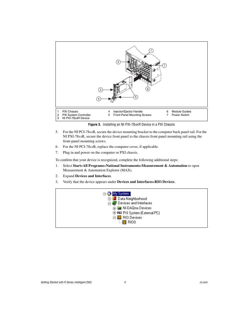 National Instruments R Series Intelligent DAQ PXI-785xR User Manual | Page 4 / 14