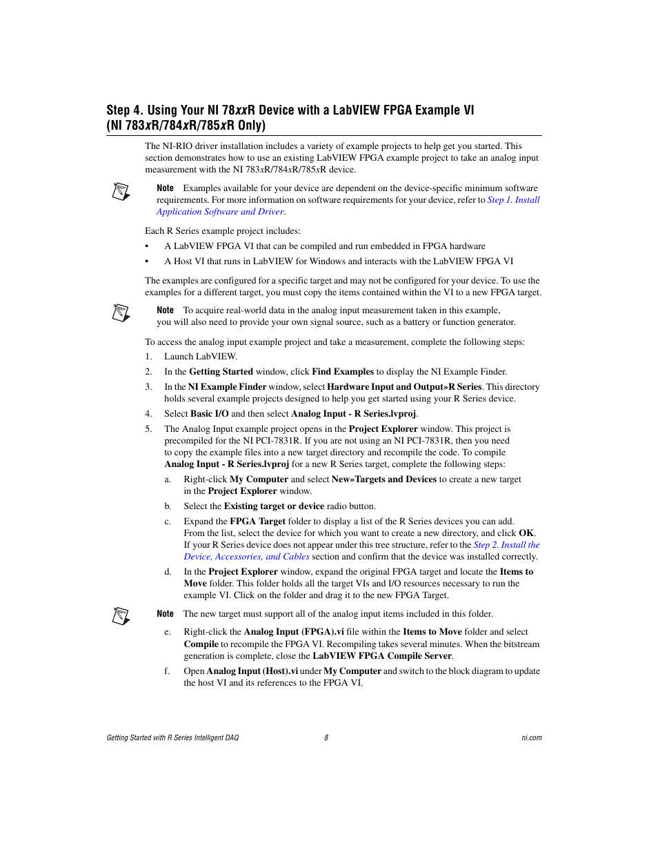 National Instruments R Series Intelligent DAQ PXI-785xR User Manual | Page 8 / 14