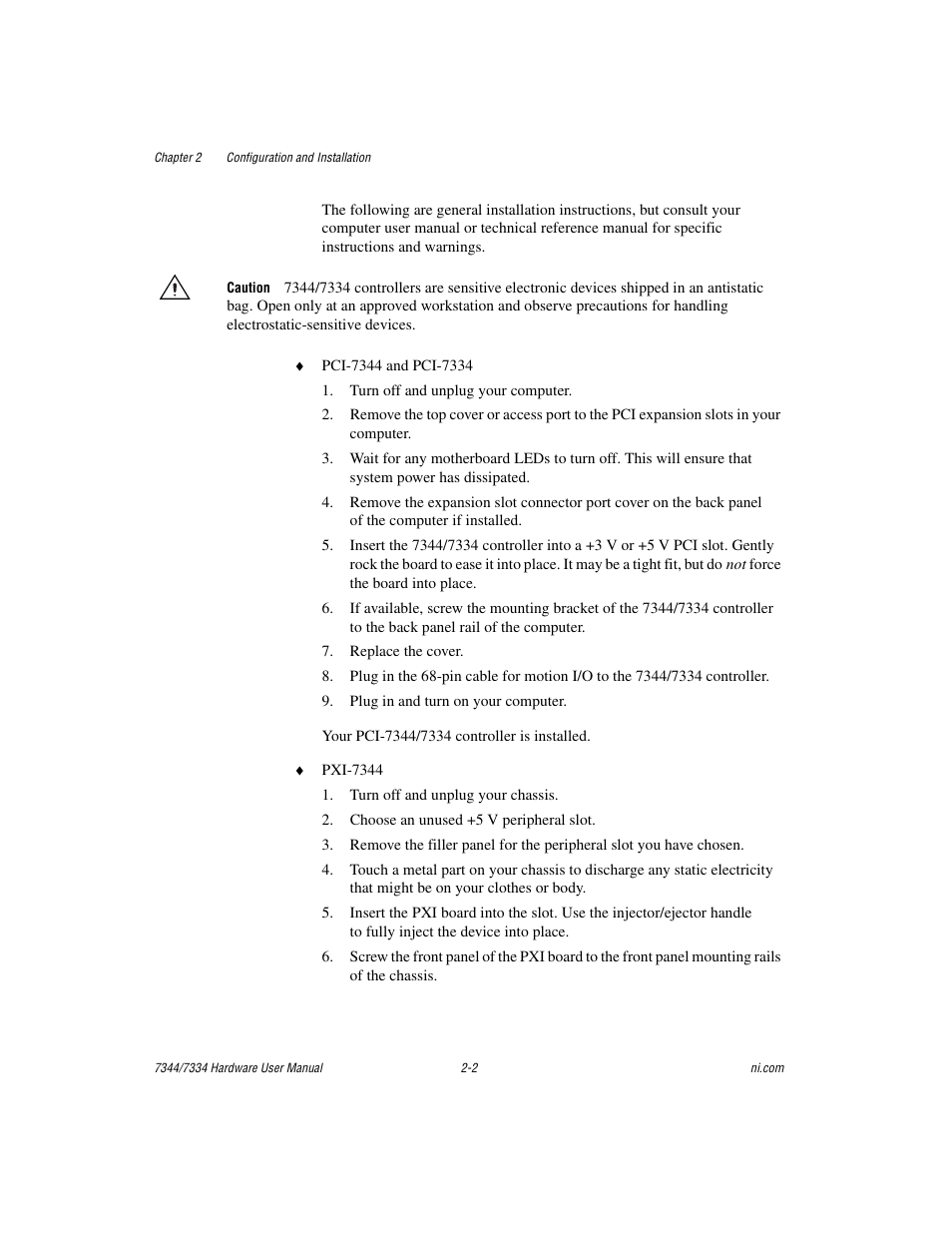 National Instruments 7334 User Manual | Page 14 / 66