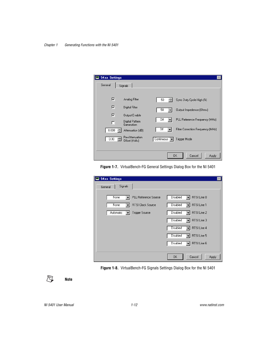 Figure 1-7, Figure 1-8 | National Instruments PXI NI 5401 User Manual | Page 19 / 60