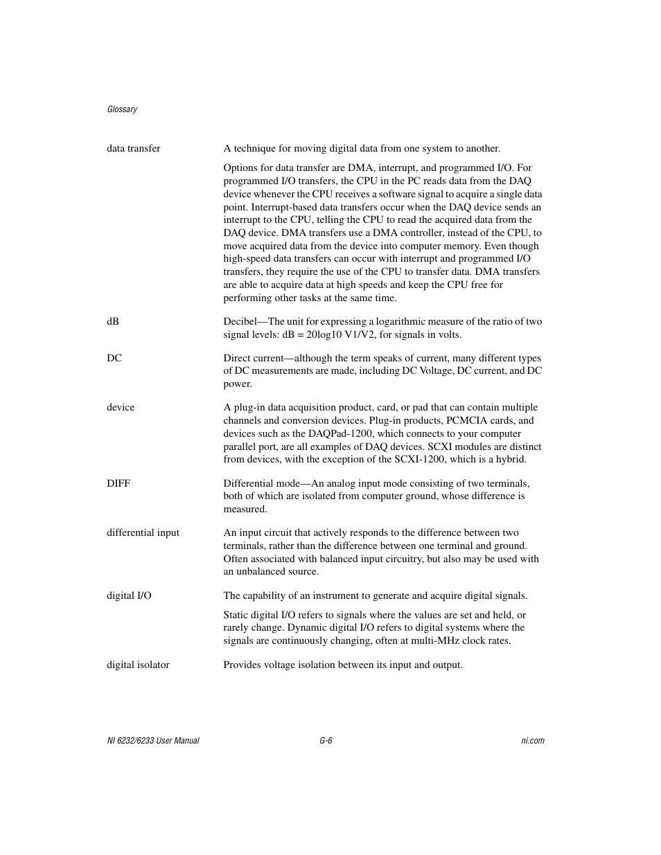 National Instruments NI 6232 User Manual | Page 157 / 180