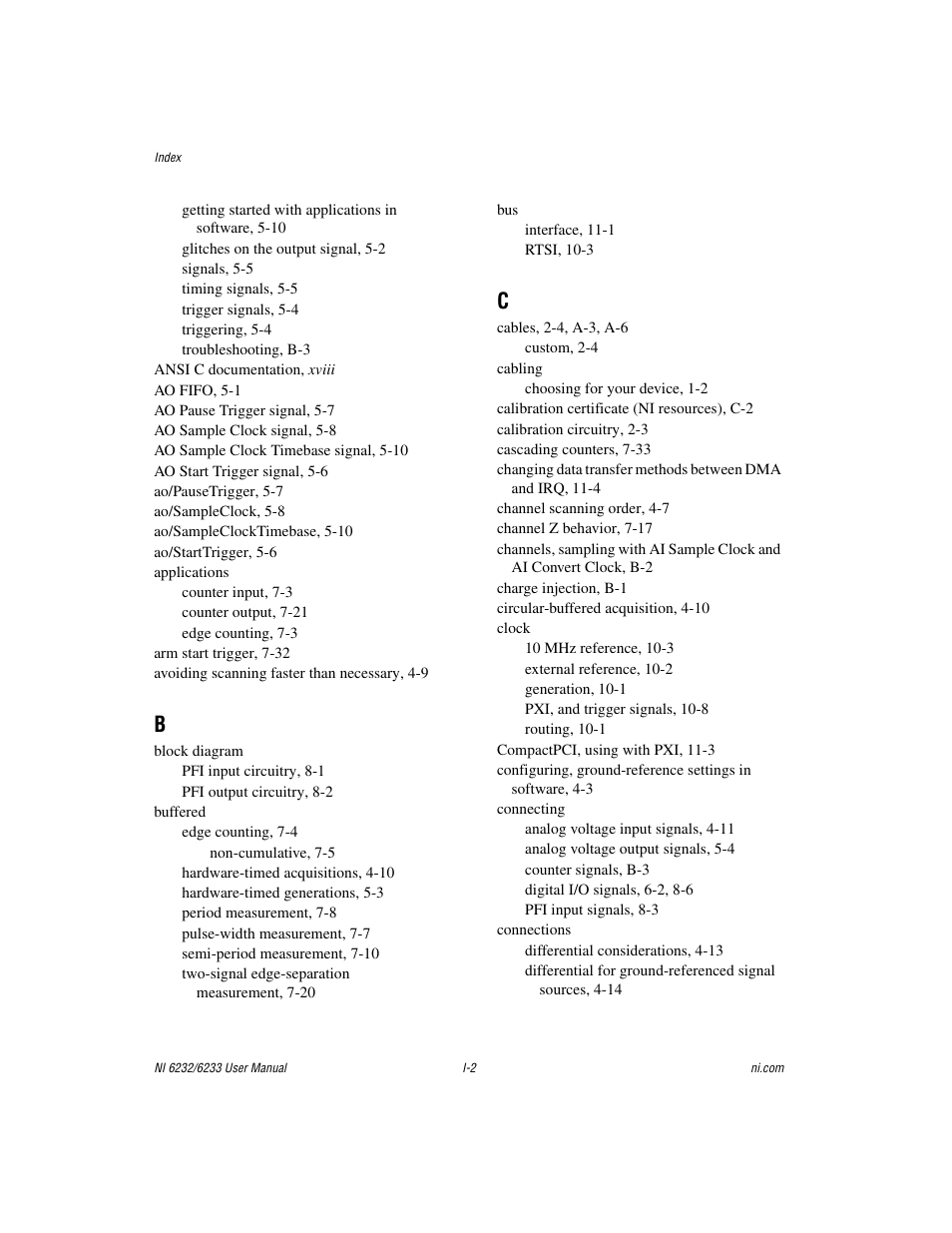 National Instruments NI 6232 User Manual | Page 172 / 180