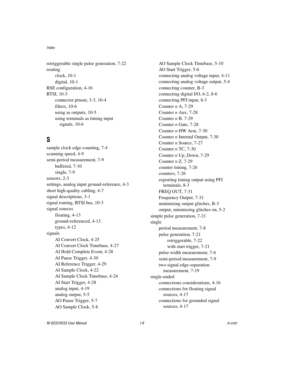 National Instruments NI 6232 User Manual | Page 178 / 180