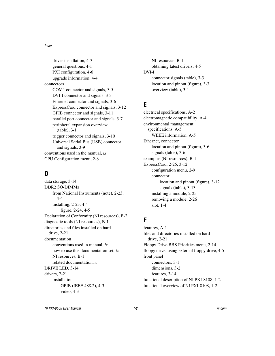 National Instruments PXI/CompactPCI Embedded Computer NI PXI-8108 User Manual | Page 79 / 83