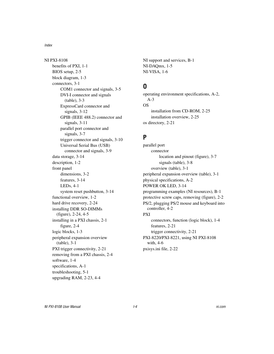 National Instruments PXI/CompactPCI Embedded Computer NI PXI-8108 User Manual | Page 81 / 83