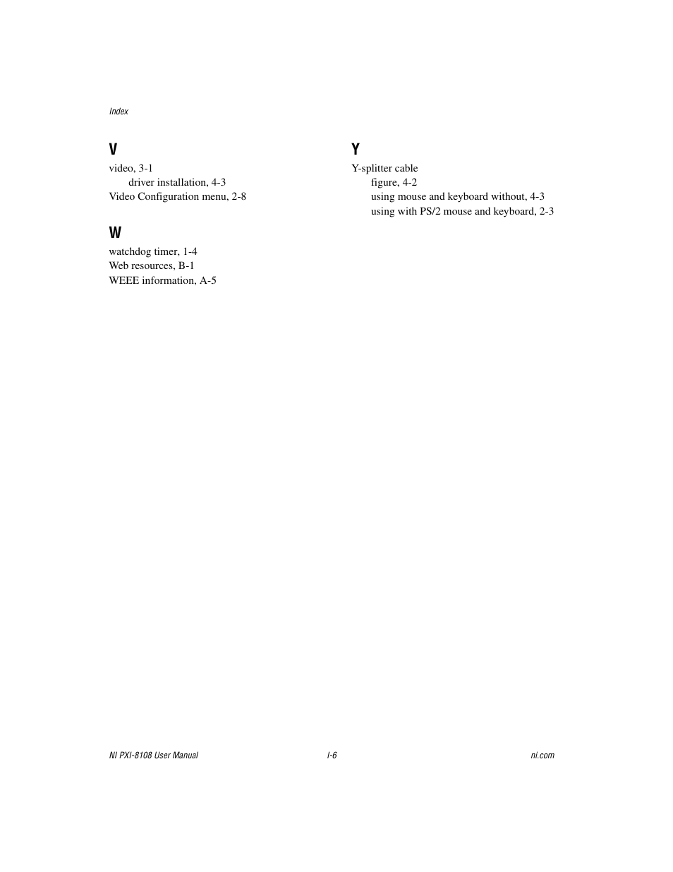 National Instruments PXI/CompactPCI Embedded Computer NI PXI-8108 User Manual | Page 83 / 83