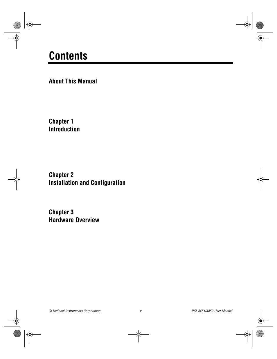 National Instruments PCI-4452 User Manual | Page 4 / 115