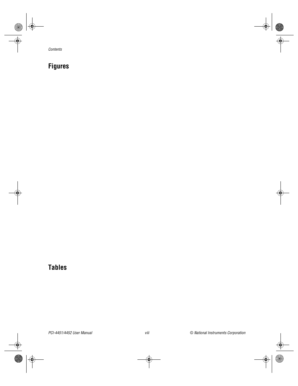 Figures, Tables | National Instruments PCI-4452 User Manual | Page 7 / 115