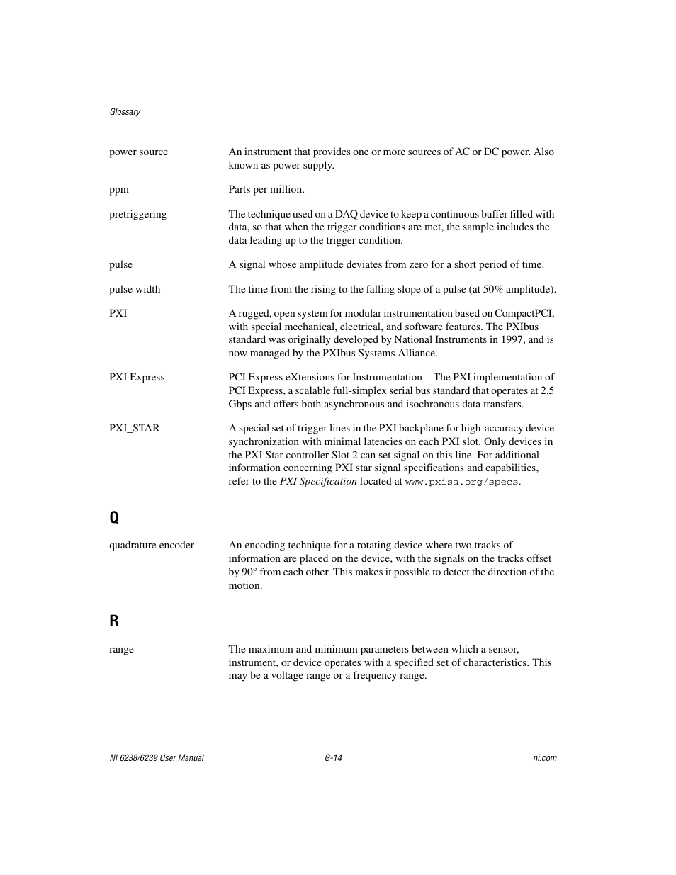 National Instruments NI 6238 User Manual | Page 158 / 172