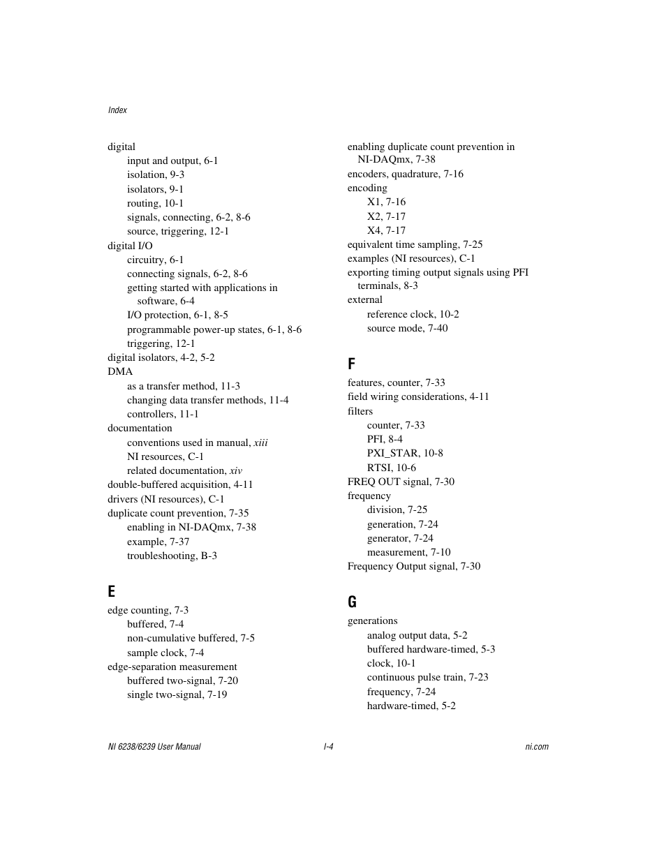 National Instruments NI 6238 User Manual | Page 167 / 172