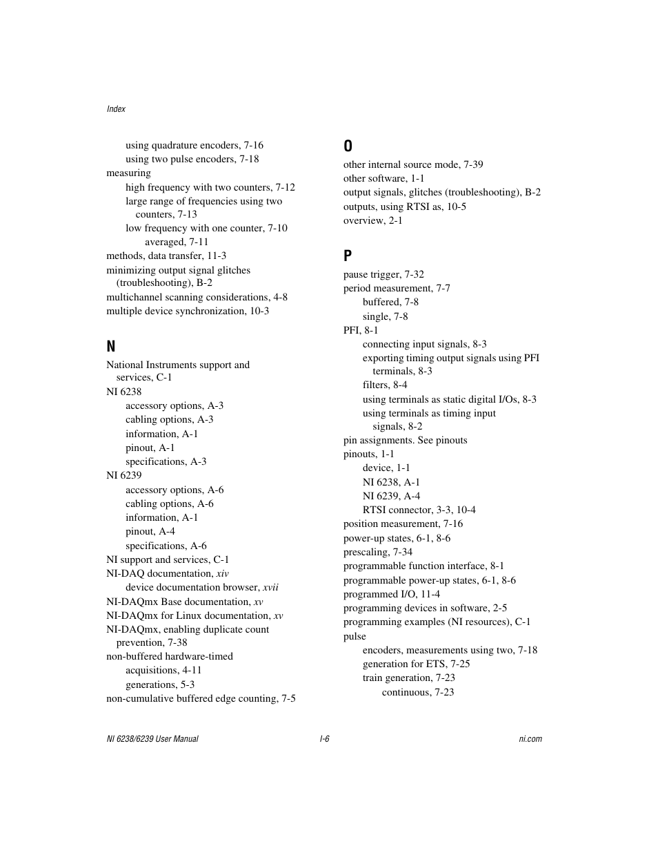 National Instruments NI 6238 User Manual | Page 169 / 172