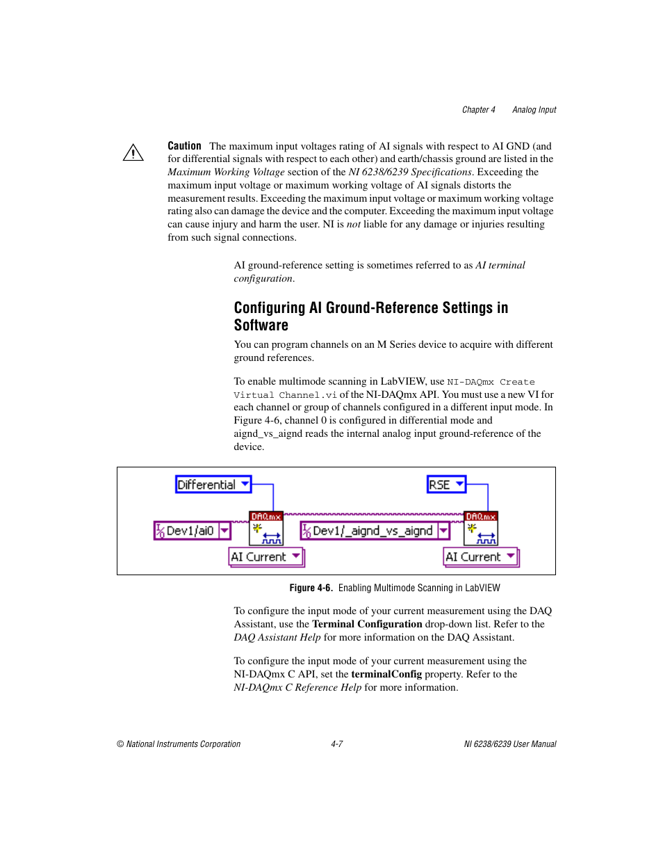 Figure 4-6. enabling multimode scanning in labview | National Instruments NI 6238 User Manual | Page 33 / 172