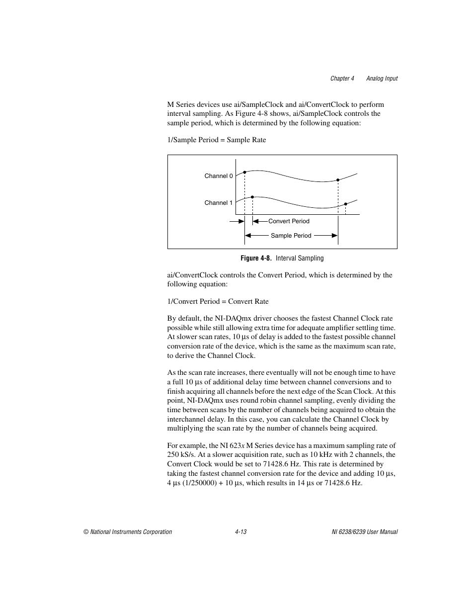 Figure 4-8. interval sampling | National Instruments NI 6238 User Manual | Page 39 / 172