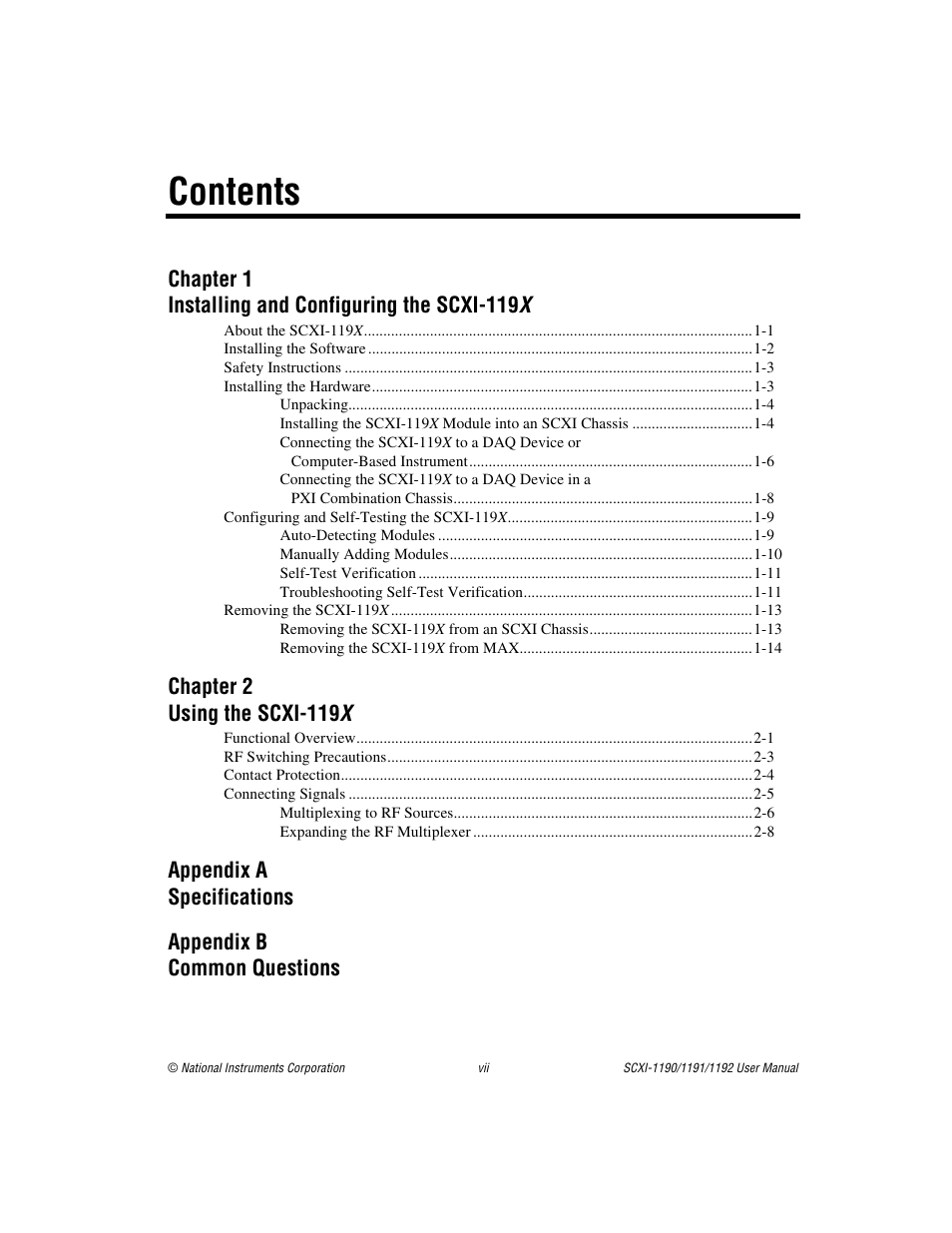 National Instruments 1192 User Manual | Page 7 / 54