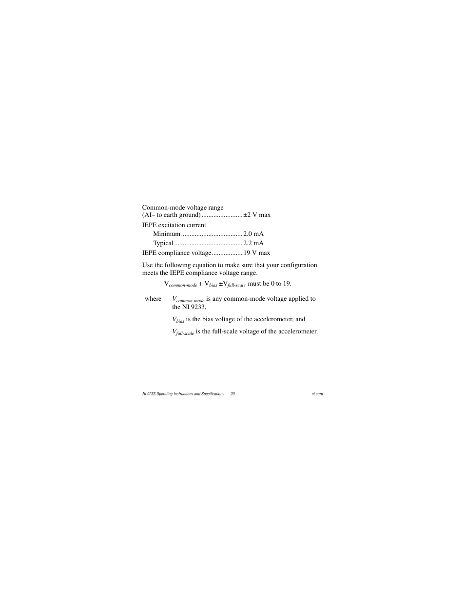National Instruments NI 9233 User Manual | Page 20 / 34