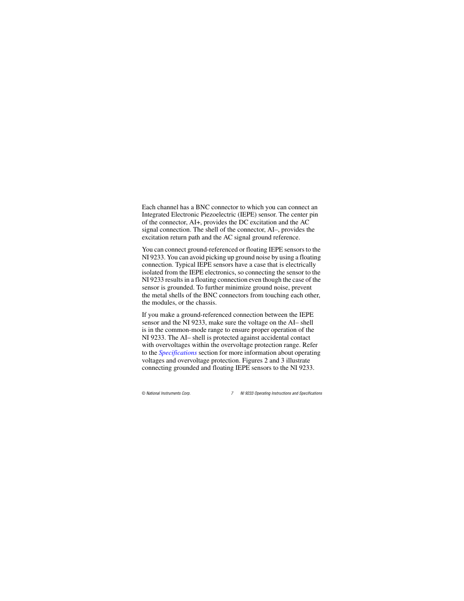 National Instruments NI 9233 User Manual | Page 7 / 34