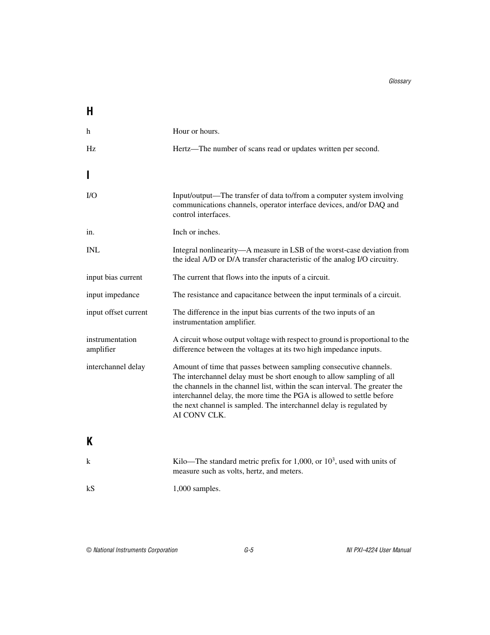 National Instruments Isolated Analog Input Device NI PXI-4224 User Manual | Page 75 / 85