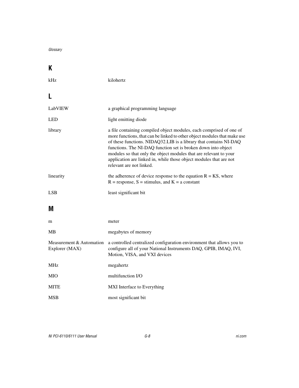 National Instruments NI PCI-6110 User Manual | Page 101 / 118