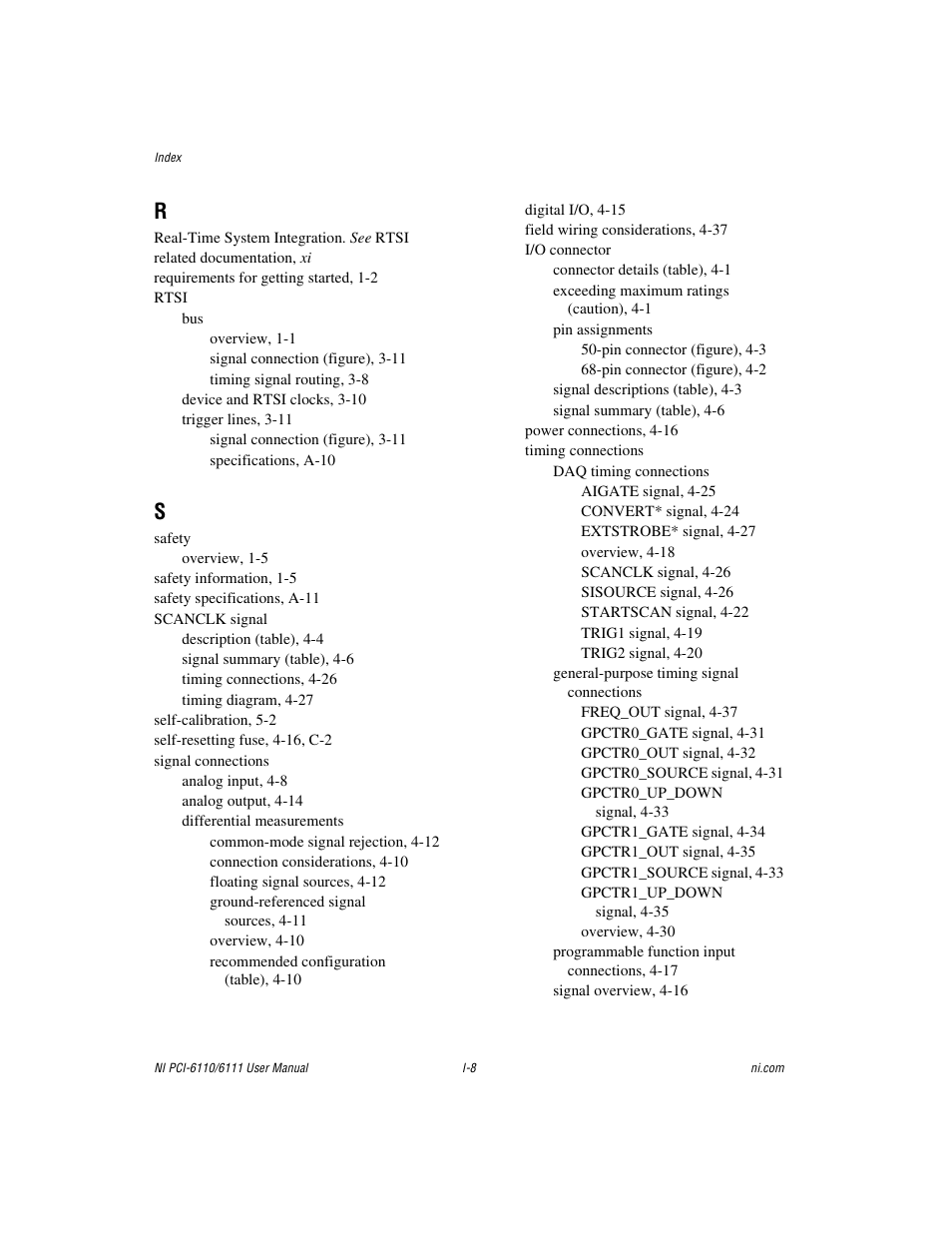 National Instruments NI PCI-6110 User Manual | Page 115 / 118
